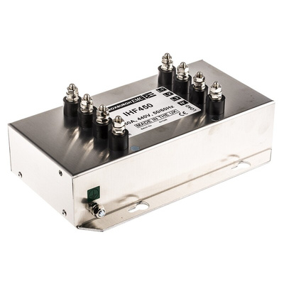 Roxburgh EMC, IHF 50A 480 V ac 60Hz, Flange Mount RFI Filter, Stud, Single Phase