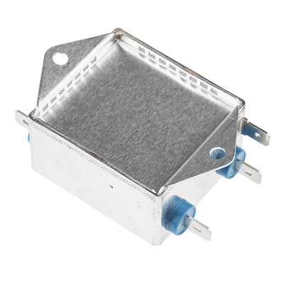 EPCOS B84111A Series 10A 250 V ac 60Hz Flange Mount RFI Filter, with Tab Terminals, Single Phase