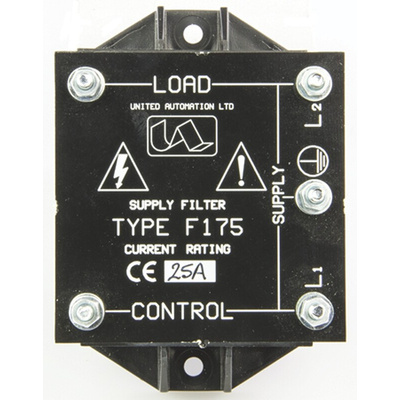 United Automation, NFE61PT 25A 230 V ac 50 → 60Hz, Panel Mount RFI Filter, M4 Screw, Single Phase