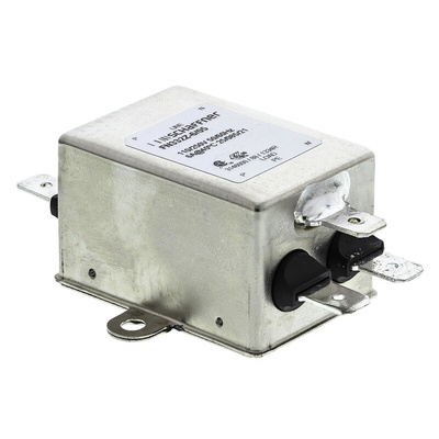 Schaffner, FN332Z 6A 250 V ac 400Hz, Chassis Mount EMI Filter, Tab, Single Phase