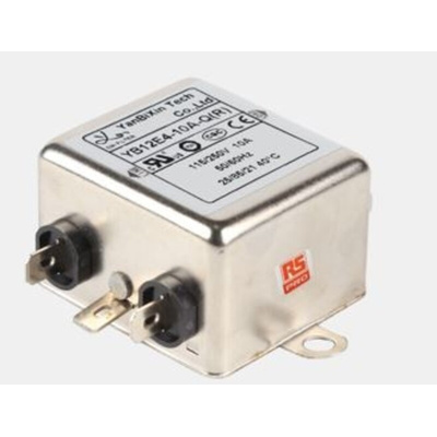 RS PRO 10A 250 V ac, Chassis Mount RFI Filter 2 Phase