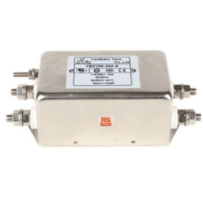 RS PRO 30A 250 V ac, Chassis Mount EMI Filter 2 Phase