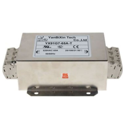 RS PRO 65A 520 V ac, Chassis Mount Power Line Filter 3 Phase