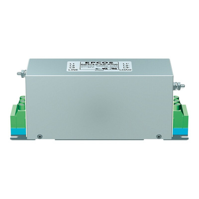 EPCOS, B84143A*R105 25A 520 V ac 50 → 60Hz, Flange Mount EMC Filter, Screw 3 Phase