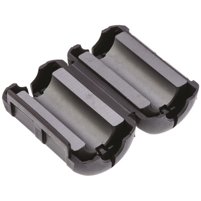 Fair-Rite Openable Ferrite Sleeve, 23.7 x 11.7 x 39.4mm, For EMI Suppression, Apertures: 1, Diameter 10.15mm