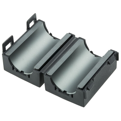 Fair-Rite Openable Ferrite Sleeve, 29.2 x 14.7 x 42mm, For EMI Suppression, Apertures: 1, Diameter 18.8mm