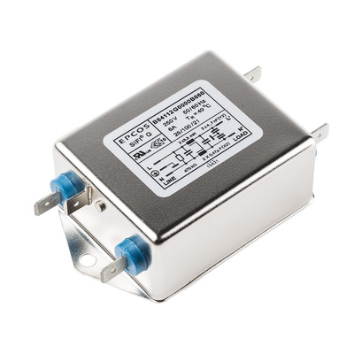 EPCOS, B84112G 6A 250 V ac 50 → 60Hz, Chassis Mount EMC Filter, Screw, Single Phase