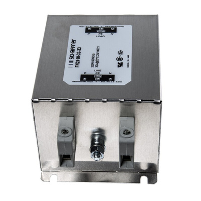 Schaffner, FN2410 32A 250 V ac 400Hz, Chassis Mount EMC Filter, Terminal Block, Single Phase