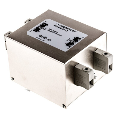 Schaffner, FN2412 32A 250 V ac 400Hz, DIN Rail EMC Filter, Terminal Block, Single Phase