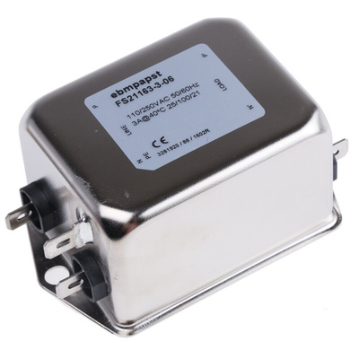 ebm-papst, 920-CON0085 3A 230 V ac, Flange Mount Harmonic Filter, Tab