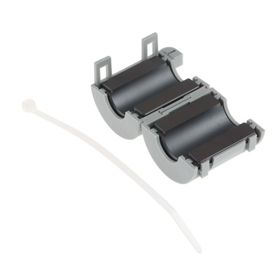 TDK Openable Flat Cable Ferrite Core, 34 Dia. x 39mm, For EMC Absorption, Apertures: 1, Diameter 13mm