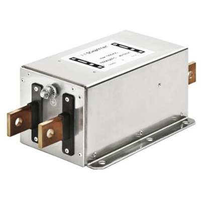 Schaffner, FN2200 25A 1.2kV dc, Chassis Mount EMI Filter, Tab