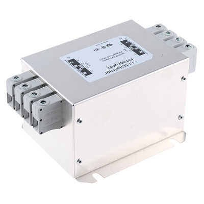 Schaffner, FN3256 25A 520/300 V ac 60Hz, Chassis Mount EMI Filter, Terminal Block 3 Phase