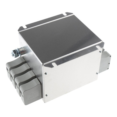 Schaffner, FN3256 64A 520/300 V ac 60Hz, Chassis Mount EMI Filter, Terminal Block 3 Phase