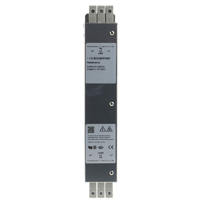Schaffner, FN3258 30A 480/277 V ac 60Hz, Chassis Mount EMC Filter, Terminal Block 3 Phase