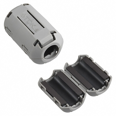 TDK Openable Ferrite Sleeve, 28 Dia. x 35mm, For Suppression Components, Apertures: 1, Diameter 13mm
