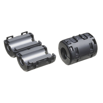TDK Openable Ferrite Sleeve, 27.5 x 34.6 x 27mm, For Automotive ECUs, Apertures: 1, Diameter 12mm