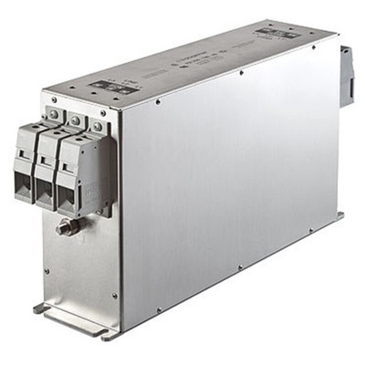 Schaffner, FN258 30A 480 V ac 0 → 60Hz, Chassis Mount EMC Filter, Terminal Block 3 Phase