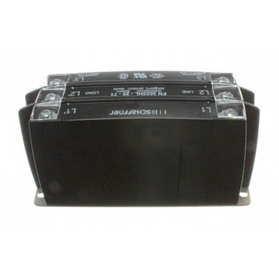 Schaffner, FN3025 20A 520/300 V ac 0 → 60Hz, Chassis Mount EMC Filter, Screw 3 Phase