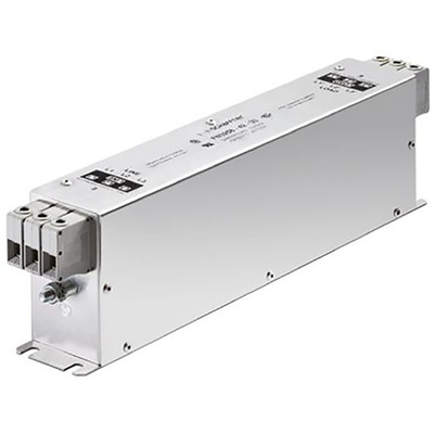 Schaffner, FN3258 100A 480/277 V ac 0 → 60Hz, Chassis Mount EMC Filter, Terminal Block 3 Phase