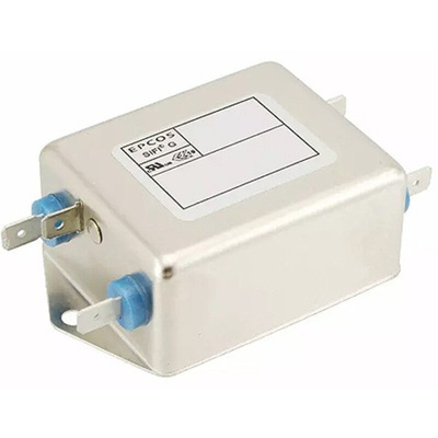 EPCOS, B84112G 3A 250 V ac/dc 50 → 60Hz, Chassis Mount EMC Filter, Lug, Tab Connector, Single Phase