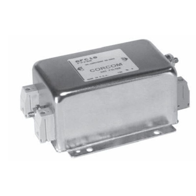 TE Connectivity, Corcom HT 6A 250 V ac 50/60Hz, Flange Mount RFI Filter, Wire Lead, Single Phase