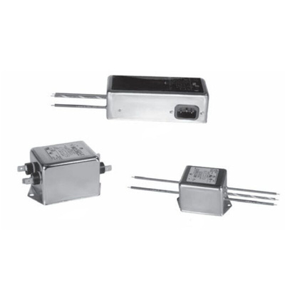 TE Connectivity, Corcom Q 6A 250 V ac 50/60Hz, Flange Mount RFI Filter, Fast-On, Single Phase