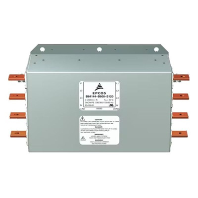 EPCOS, B84144B 600A 305/530 V ac, Through Hole EMC Filter, Busbar 3 Phase