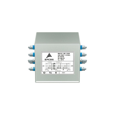 EPCOS, B84131 63A 440 V 50 Hz, 60 Hz, Chassis Mount Power Line Filter, Solder 3 Phase