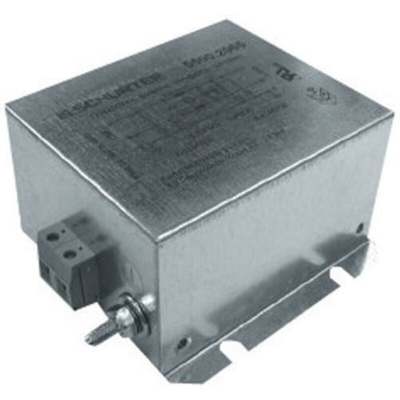 Schurter, FMAB 20A 250 V ac 60Hz, Flange Mount EMC Filter, Screw, Single Phase