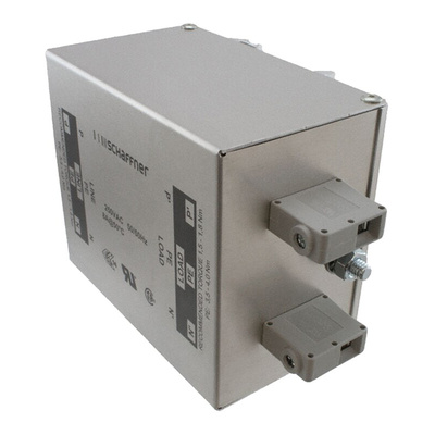 Schaffner, FN2410H 32A 520/300 V ac 400Hz, Chassis Mount EMC Filter, Terminal Block 2 Phase