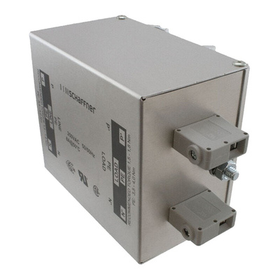 Schaffner, FN2410H 60A 520 V ac 250Hz, Chassis Mount EMC Filter, Terminal Block 2 Phase