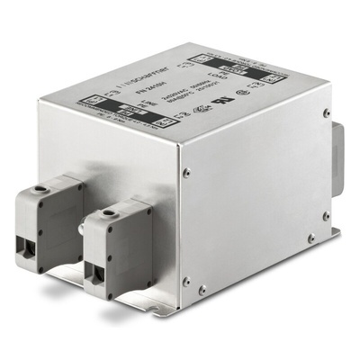 Schaffner, FN2410H 100A 520 V ac 250Hz, Chassis Mount EMC Filter, Terminal Block 2 Phase