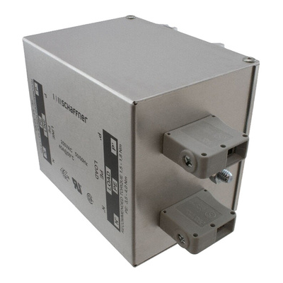 Schaffner, FN2412H 8A 520/300 V ac 400Hz, DIN Rail EMC Filter, Terminal Block 2 Phase