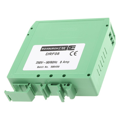 Deltron, DRF 8A 250 V ac 440Hz, DIN Rail EMI Filter, Screw, Single Phase
