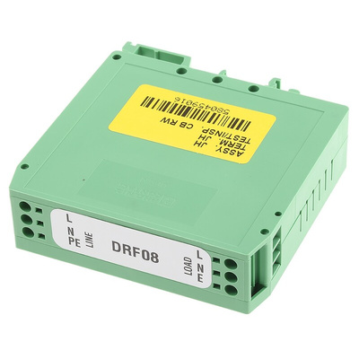 Deltron, DRF 8A 250 V ac 440Hz, DIN Rail EMI Filter, Screw, Single Phase