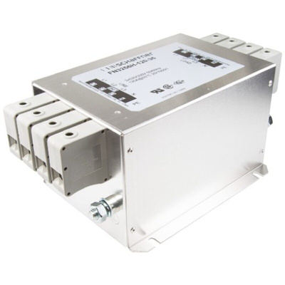 Schaffner, FN3256 120A 520/300 V ac 60Hz, Chassis Mount EMI Filter, Terminal Block 3 Phase