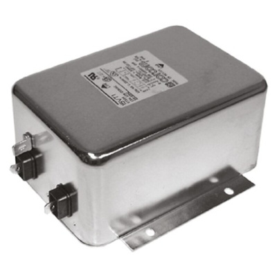 TE Connectivity, Corcom T 10A 250 V ac 50/60Hz, Flange Mount RFI Filter, Fast-On, Single Phase