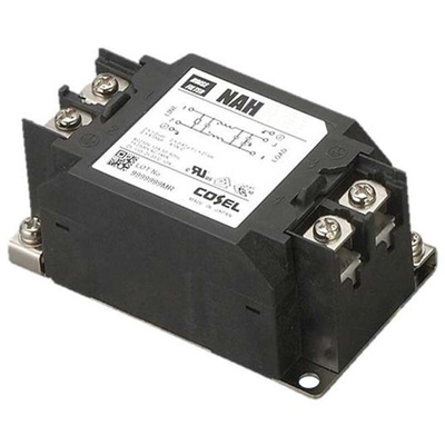 Cosel, NAH 10A 250 V ac/dc 10 kHz → 1MHz, Panel Mount RFI Filter, Screw, Single Phase