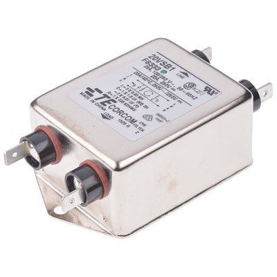 TE Connectivity, Corcom SB 20A 250 V ac 50Hz, Flange Mount RFI Filter, Fast-On, Single Phase