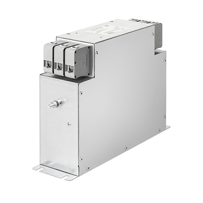 Schaffner, FN3288 10A 530/305 V ac 60Hz, Chassis Mount EMC Filter, Terminal Block 3 Phase
