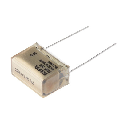 KEMET RC Capacitor 220nF 22Ω Tolerance ±20% 250 V ac, 630 V dc 1-way Through Hole PMR209 Series