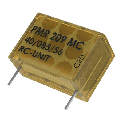 KEMET RC Capacitor 100nF 22Ω Tolerance ±20% 250 V ac, 630 V dc 1-way Through Hole PMR209 Series