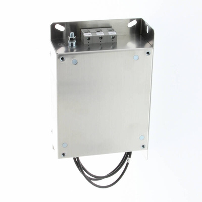 Omron, MX2 12A 400 V ac, Chassis Mount RFI Filter, Terminal Block, Wire Lead 3 Phase