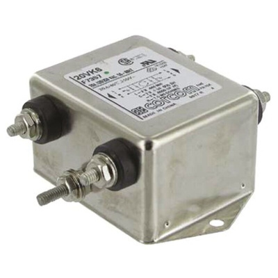 TE Connectivity, Corcom K 20A 250 V ac 50/60Hz, Flange Mount RFI Filter, Threaded Bolt, Single Phase