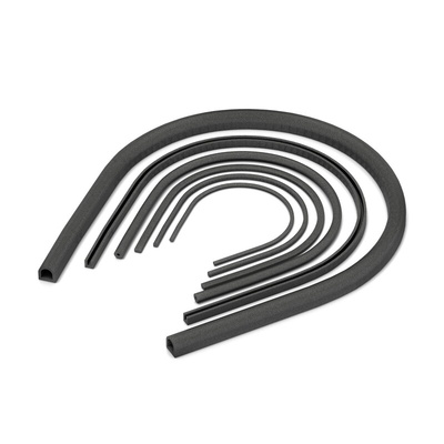 38401002, Shielding Strip of Nickel-plated Graphite, Silicone 1m x 4.72mm x 4.75mm