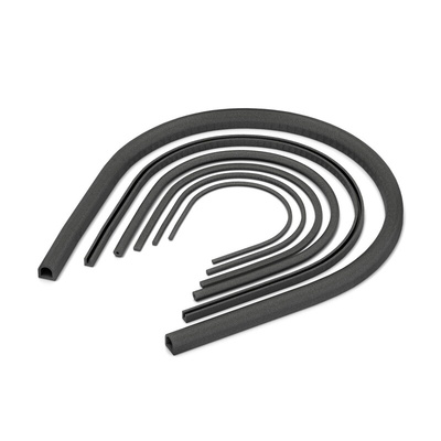 38401411, Shielding Strip of Nickel-plated Graphite, Silicone 1m x 3.5mm x 3.5mm
