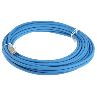 RS PRO Cat6 Male RJ45 to Male RJ45 Ethernet Cable, F/UTP, Blue LSZH Sheath, 10m