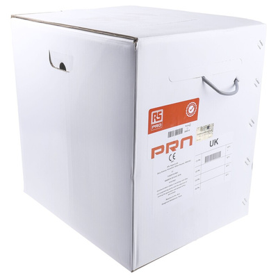 RS PRO Cat5e Ethernet Cable, F/UTP, Grey PVC Sheath, 305m