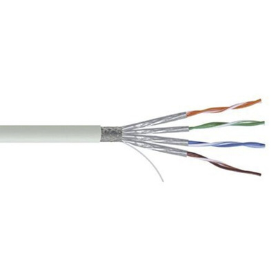RS PRO Cat7 Ethernet Cable, SF/FTP, Grey PVC Sheath, 100m